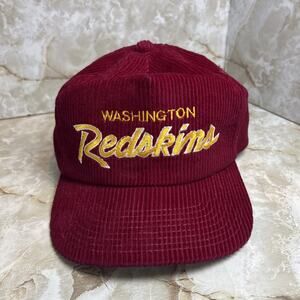 Vintage Washington Redskins Hat Corduroy Sports Specialties The Cord NFL